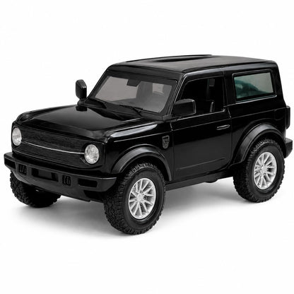 MiniExplorer Die-Cast Toy Car Red | 1:32 Scale SUV Mode| Metal Pullback Car for Kids & Collectors | Off-Road Vehicle Toy - Black