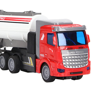RC Semi Oil Tank, 1:48 Scale Remote Control Trailer All Round Movement Toy for Kids
