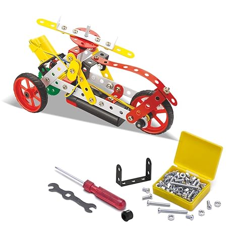 Mechanix Robotix-1 Motorized STEM/STEAM Educational Toy, Building and Construction Set for Boys and Girls Age 7+