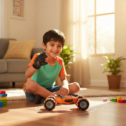 Stunt Multifuction Racing Spray Car for Kids Spray Function Lighting Music Transform Button Forward Backward, Turn Left and Right for Kids 2.4GHZ Remote...