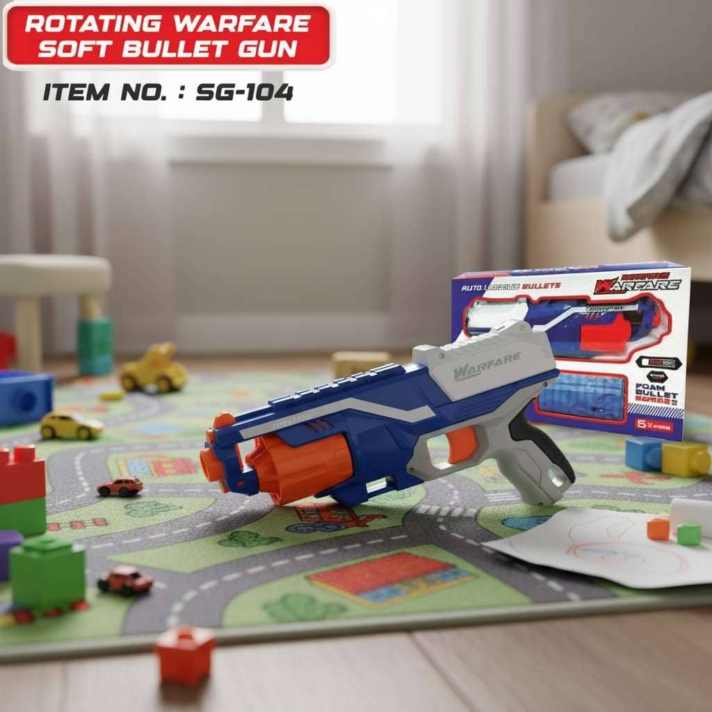 Rotating Warfare Soft Bullet Gun – Auto Loading Arm Blaster Toy Guns For Kids - SG-104