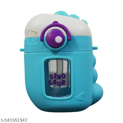 Blue toy with a purple eye and 'DINOSAUR' text 
