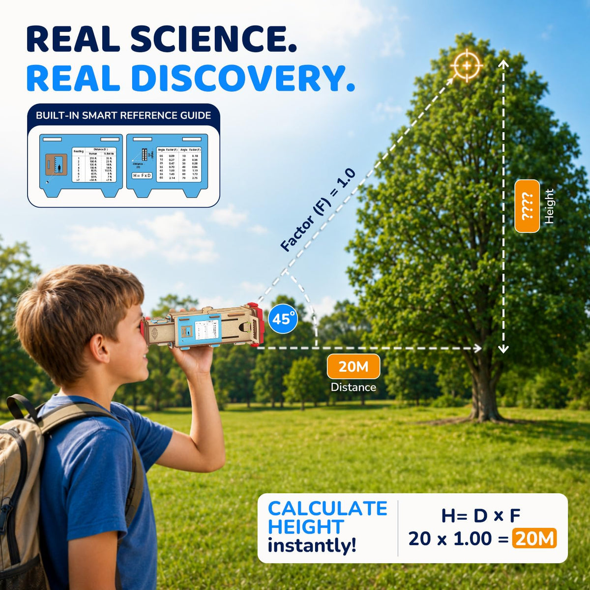 Smartivity Telescope Toy for Kids Age 8, 9, 10, 11, 12, 13, 14 Years Old | Measure Height & Distance | Birthday Gift for Boys & Girls | DIY Science...