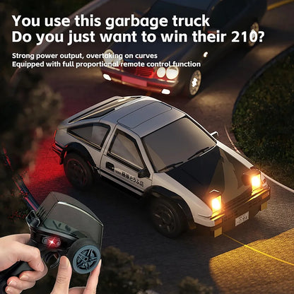 RC Drift Car New AE86 Mini Desktop Remote Control Car 1/64 RC Drifting Racing Vehicle 2.4G Full Scale Electric Toy Boys Cars