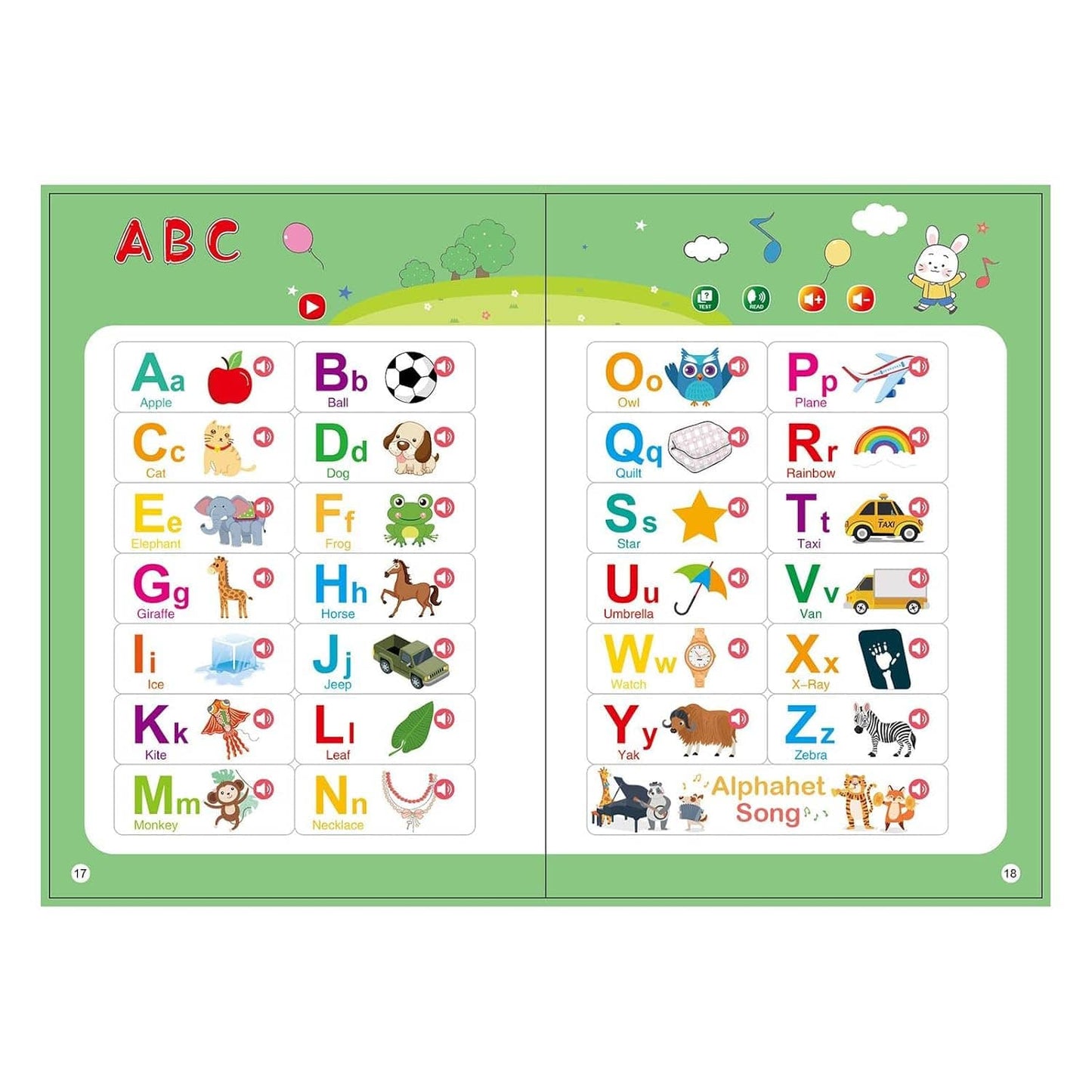 JAZZY PEARLS® English Sound Book Interactive English Learning Talking for Kids 3 Year Olds|Toys & Hobbies | Educational | Other Educational Toys
