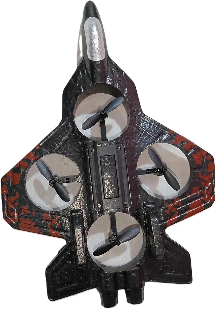 Fighter Plane, Remote Control, 360° Rotation, LED Lights, Interstellar Theme, Ages 14+