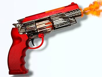 Toy Gun with 3 AA Batteries | Flash Light | Sound Effects | Moving Barrel | Revolving Bullet Cylinder | for Boys | Girls | Kids 3+ Years | Assorted Colour (Pack of 1)