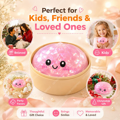 SATYAM ENTERPRISE Dumpling Squishy (1-Piece) Sensory Fidget Toy, Soft Slow Rising Squeeze Stress Relief Toy for Kids & Adults, Cute Portable Desk Toy,...