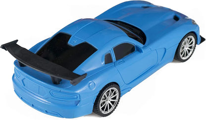 4 Function Remote Control High Speed Racing Car Toy with LED Lights for Kids