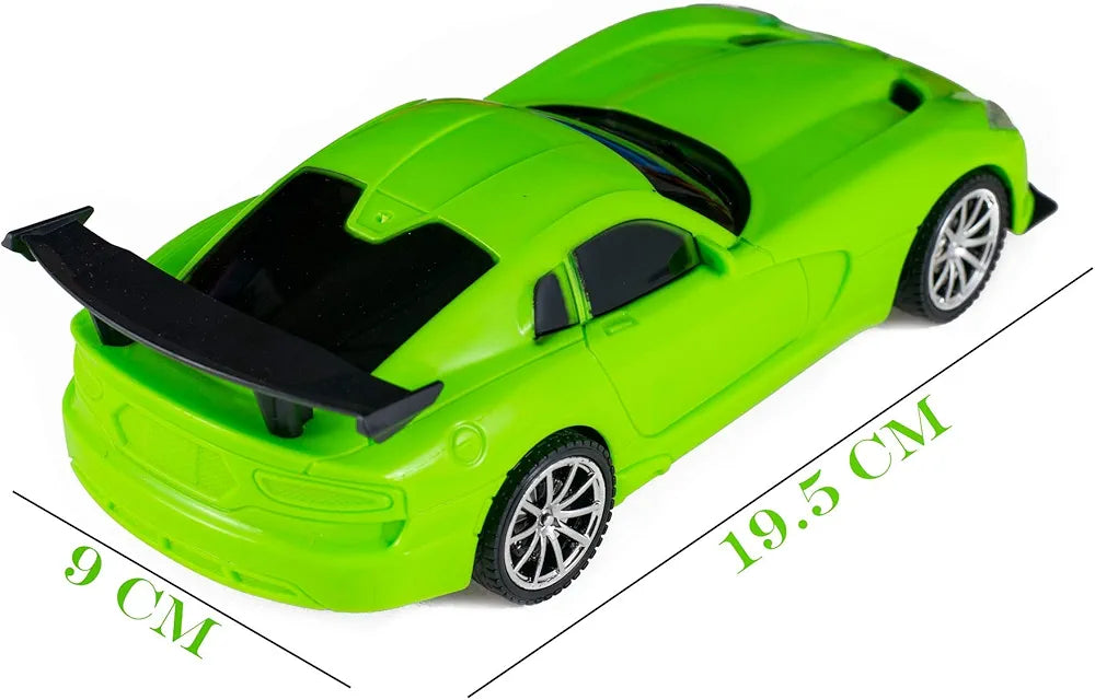 4 Function Remote Control High Speed Racing Car Toy with LED Lights for Kids