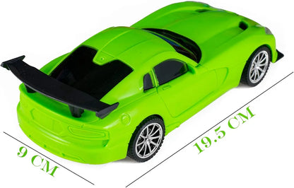 4 Function Remote Control High Speed Racing Car Toy with LED Lights for Kids