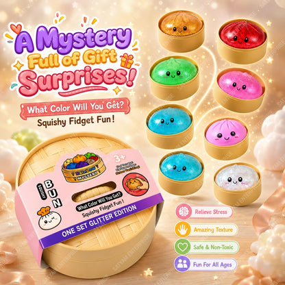 SATYAM ENTERPRISE Dumpling Squishy (1-Piece) Sensory Fidget Toy, Soft Slow Rising Squeeze Stress Relief Toy for Kids & Adults, Cute Portable Desk Toy,...