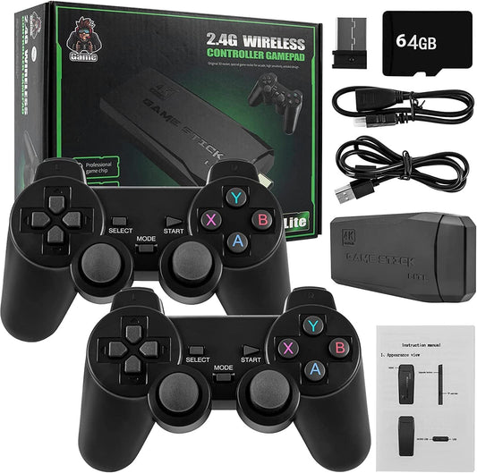 Game console with controllers