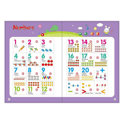 JAZZY PEARLS® English Sound Book Interactive English Learning Talking for Kids 3 Year Olds|Toys & Hobbies | Educational | Other Educational Toys
