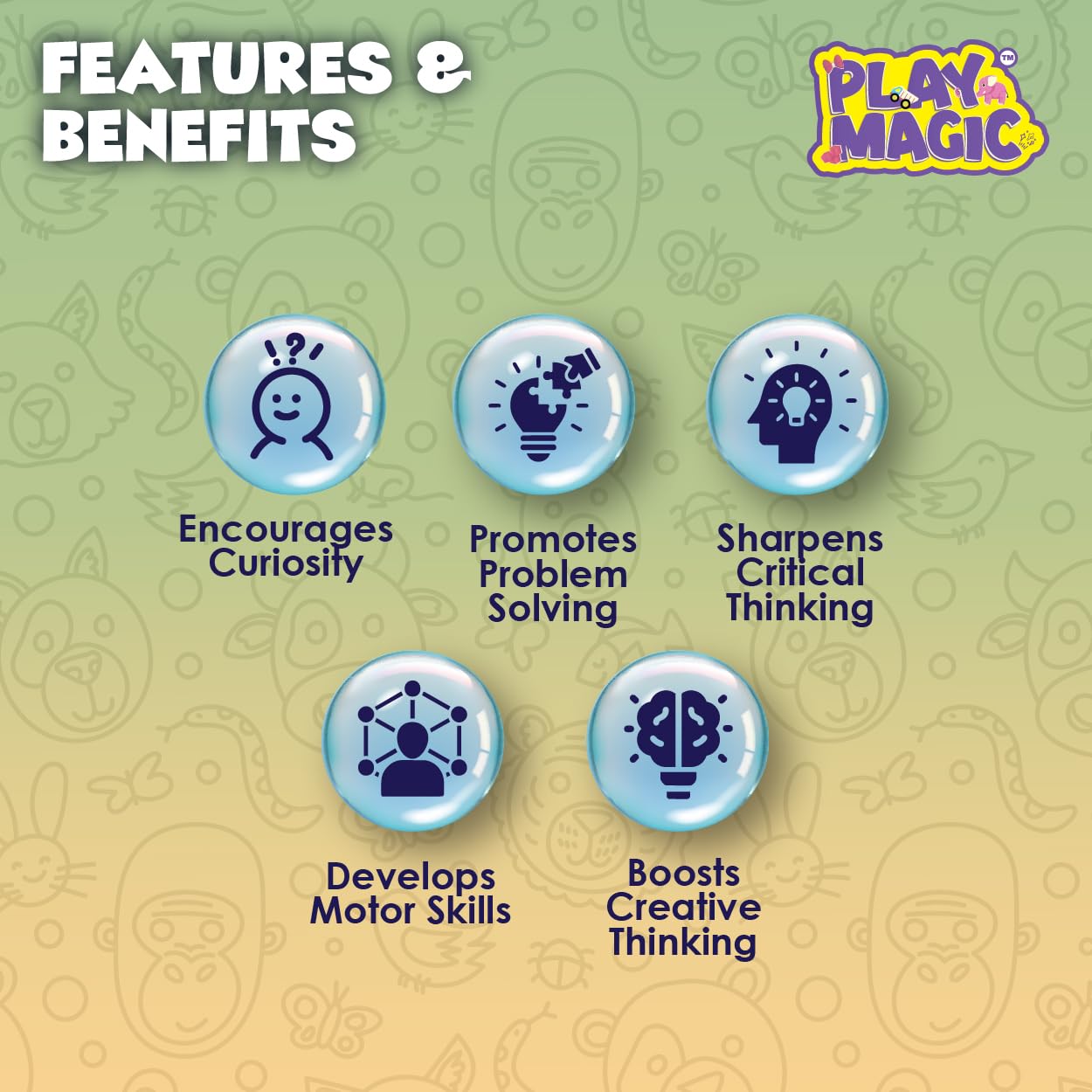 PlayMagic BrainActiv Ultimate Activity Kit - Animal Adventure