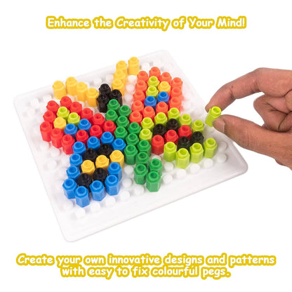 RATNA'S Plastic Magic Pegs for Kids to Create Their Own World Out of Pegs