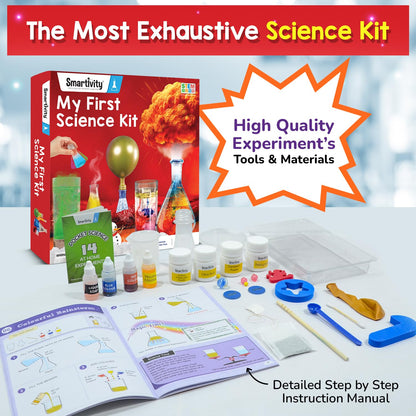 Smartivity My First Science Experiment Kit for Kids 6-8-10-12-14 Years I 50+ Amazing Science Experiments | Birthday Gift for Boys & Girls | Educational...