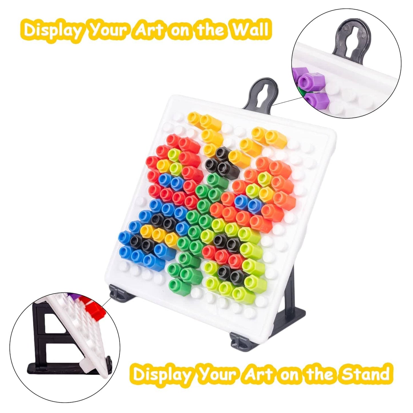 RATNA'S Plastic Magic Pegs for Kids to Create Their Own World Out of Pegs