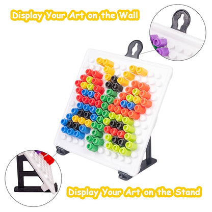 RATNA'S Plastic Magic Pegs for Kids to Create Their Own World Out of Pegs