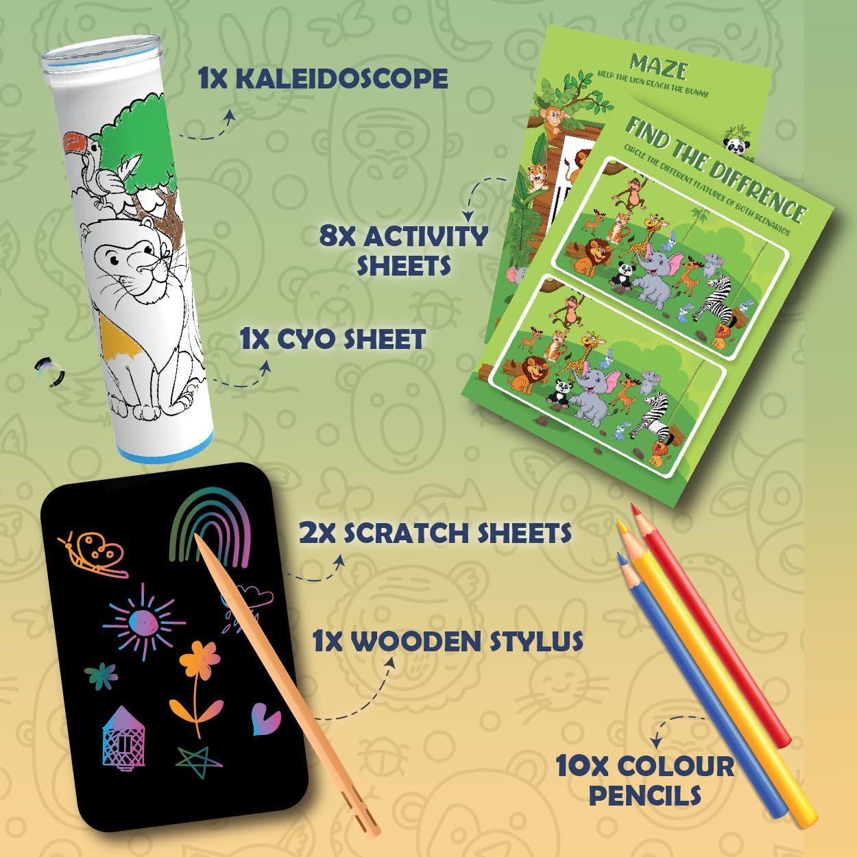 PlayMagic BrainActiv Ultimate Activity Kit - Animal Adventure