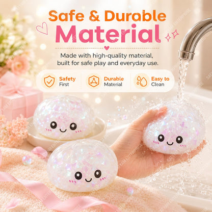 SATYAM ENTERPRISE Dumpling Squishy (1-Piece) Sensory Fidget Toy, Soft Slow Rising Squeeze Stress Relief Toy for Kids & Adults, Cute Portable Desk Toy,...