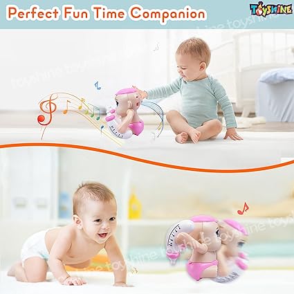 Toyshine Battery Powered Voice Control Cute Adorable Tumbling Baby with Dynamic Sound Musical Interactive Toy for Babies & Kids
