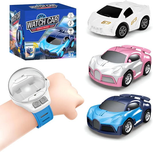 The Little Ones Watch Car - Mini Small Wrist Watch Remote Control Car Toys for Racing of Boys & Girls Kids, Small RC Car, USB Rechargeable 2 Function, Best Birthday Gift for Kids