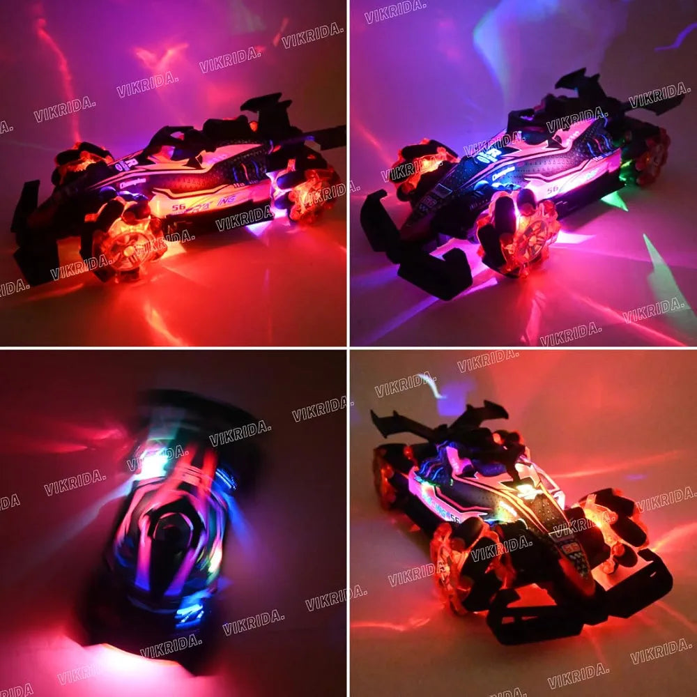 Stunt RC Double Smoke With LED Lights | 2.4Ghz 360° Rotation Fast Stunt Toy Car For Kids
