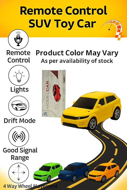 Remote Control SUV Toy Car – 4-Way Drift, Lights, Speed Racer Model for Kids, RC Vehicle