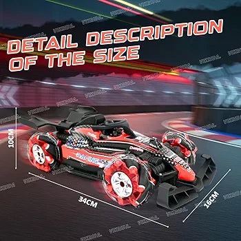 Stunt RC Double Smoke With LED Lights | 2.4Ghz 360° Rotation Fast Stunt Toy Car For Kids