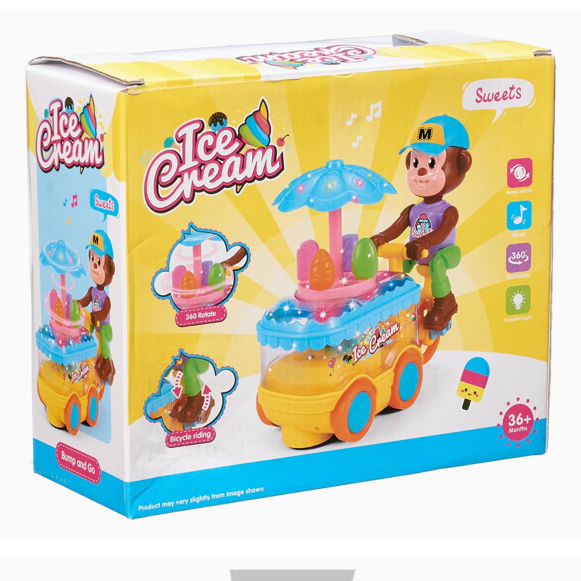 Musical Ice Cream MonkeyToy for Kids, Boys and Girls