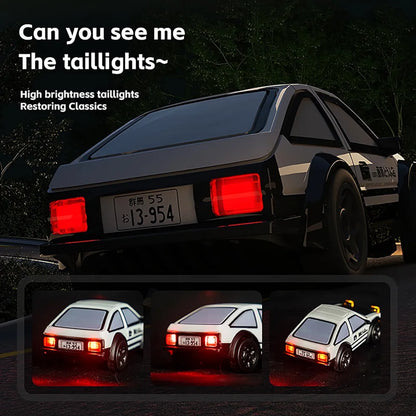 RC Drift Car New AE86 Mini Desktop Remote Control Car 1/64 RC Drifting Racing Vehicle 2.4G Full Scale Electric Toy Boys Cars