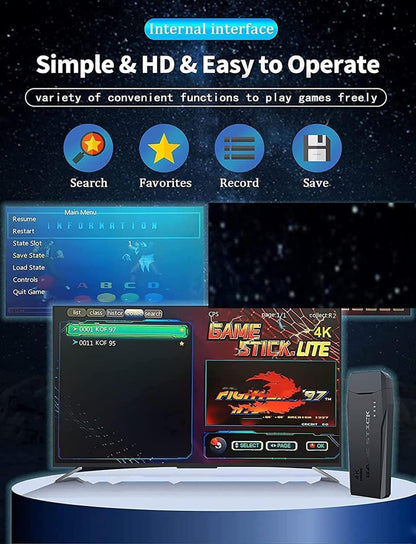 Game Stick Lite with gaming interface and features