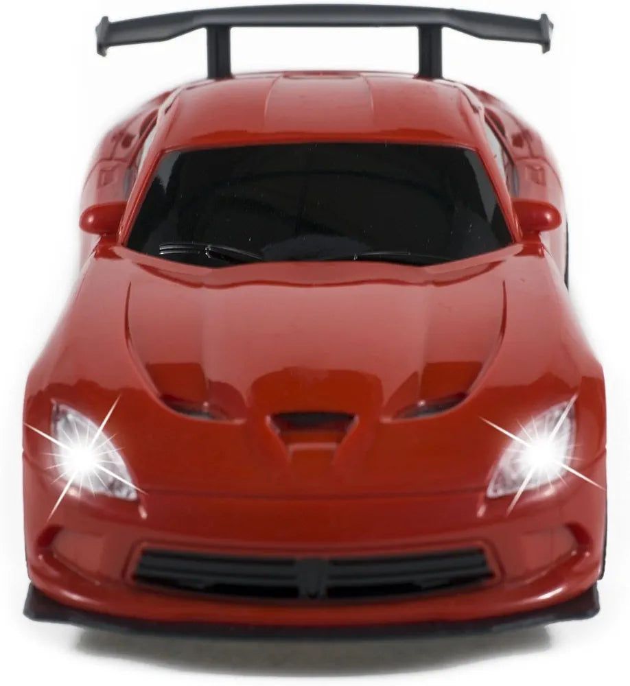 4 Function Remote Control High Speed Racing Car Toy with LED Lights for Kids