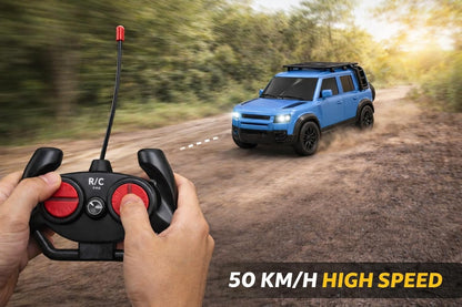Prime Brands Remote Control Car for Kids & Adults, 50 Km/h High Speed RC Car with LED Headlights, 60+ Feet Range, Type-C Rechargeable Off-Road SUV Toy...