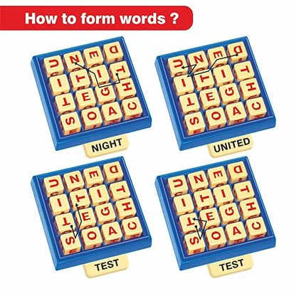 toymate Word Boggle- A Quick Word Hunting Fun Game for Adults & Kids Age 6 Years & Above.