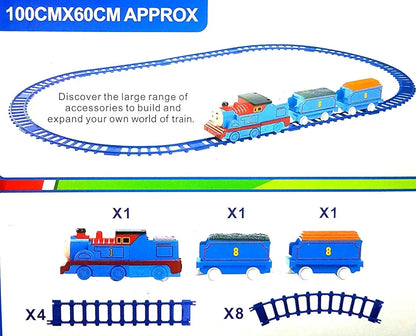 Transformation Thomas Train into Robot Battery Operated Toy with Railway Tracks for Kids 3+