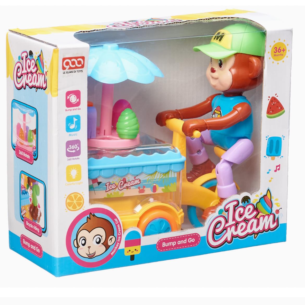 Musical Ice Cream MonkeyToy for Kids, Boys and Girls