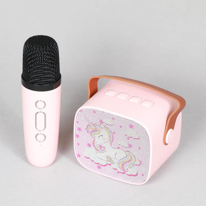 PN AVAN Speaker with Mic, 10W Mini Bluetooth Speaker with Wireless Karaoke Mic, 10hrs Playtime, RGB Lights, Voice Effects, Play Modes Bt5.3/TF Card/USB &...