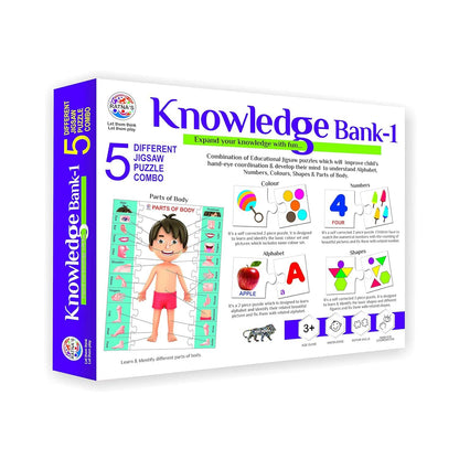 Ratna's Knowledge Bank - 1 Jigsaw Puzzle for Kids 3+