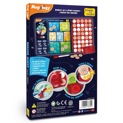 Imagimake Rescue Quest–Animals & Habitats | Spin, Discover & Rescue Animals | Educational Toys