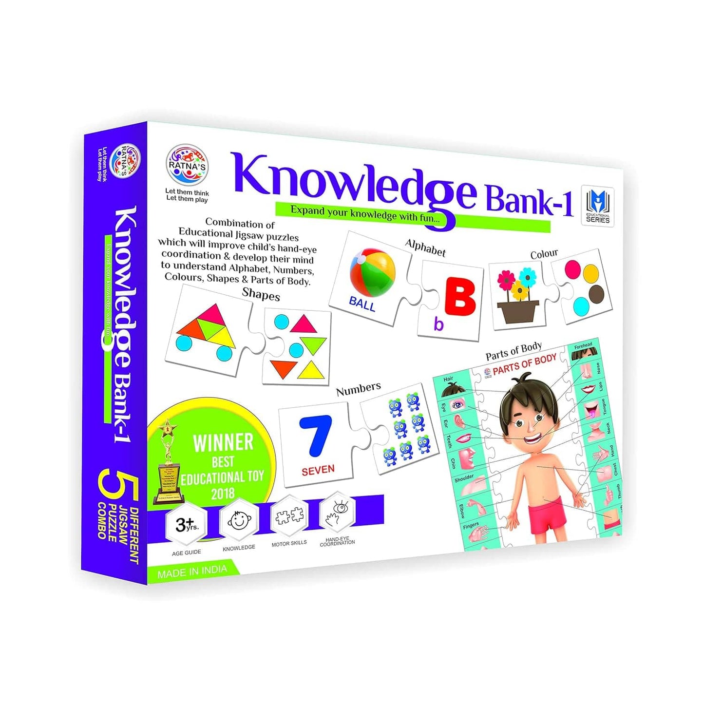 Ratna's Knowledge Bank - 1 Jigsaw Puzzle for Kids 3+