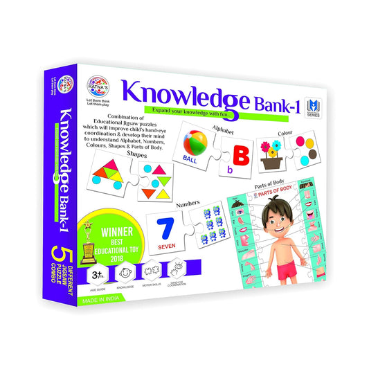 Ratna's Knowledge Bank - 1 Jigsaw Puzzle for Kids 3+