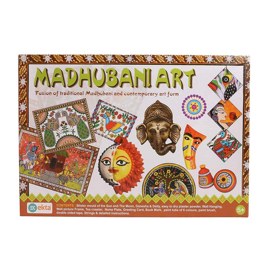Madhubani Art, Madhubani Painting Set, Art Kit for Kids Traditional and Contemporary Multi Color