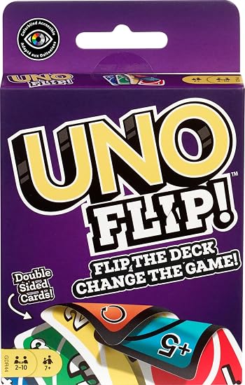 UNO Kid Mattel Games Uno Flip Side Card Game, Multi Color