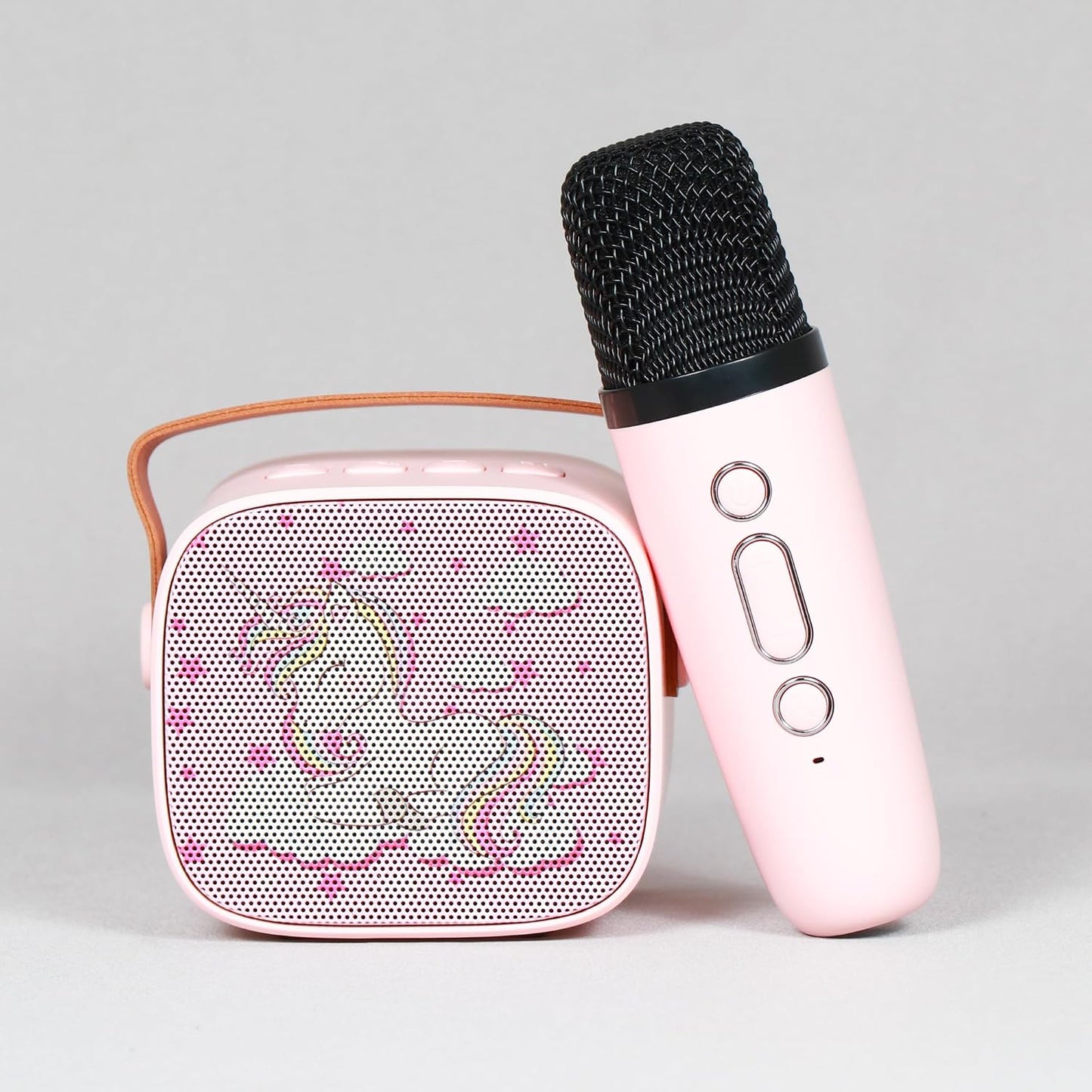 PN AVAN Speaker with Mic, 10W Mini Bluetooth Speaker with Wireless Karaoke Mic, 10hrs Playtime, RGB Lights, Voice Effects, Play Modes Bt5.3/TF Card/USB &...