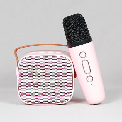 PN AVAN Speaker with Mic, 10W Mini Bluetooth Speaker with Wireless Karaoke Mic, 10hrs Playtime, RGB Lights, Voice Effects, Play Modes Bt5.3/TF Card/USB &...