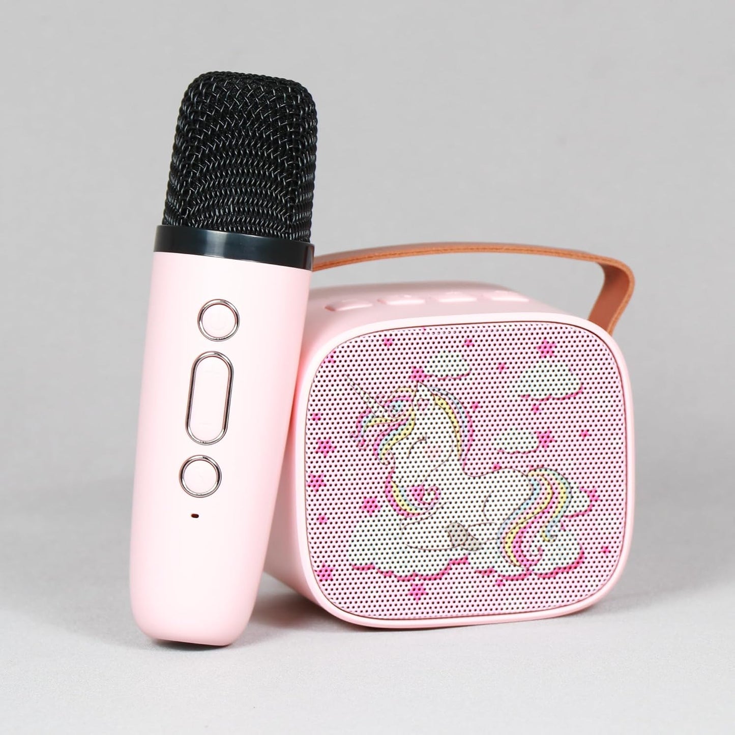 PN AVAN Speaker with Mic, 10W Mini Bluetooth Speaker with Wireless Karaoke Mic, 10hrs Playtime, RGB Lights, Voice Effects, Play Modes Bt5.3/TF Card/USB &...