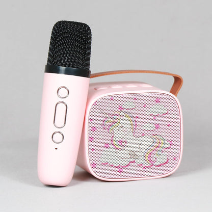 PN AVAN Speaker with Mic, 10W Mini Bluetooth Speaker with Wireless Karaoke Mic, 10hrs Playtime, RGB Lights, Voice Effects, Play Modes Bt5.3/TF Card/USB &...