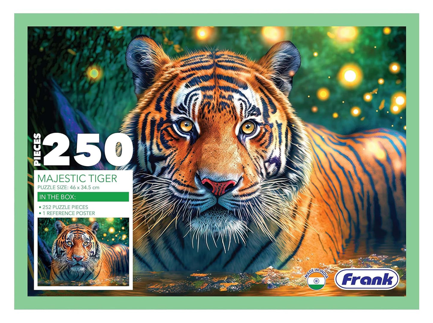 Frank Majestic Tiger Jigsaw Puzzle (250 Pieces) for Kids Above 9+ Years - Fun & Challenging Brain Booster Games